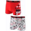 2 db-os Marvel férfi boxer szett - piros/szürke