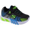 Skechers Flex-Glow Elite fekete-kék világító tornacipő