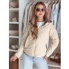 Krémszínű női kifordítható átmeneti kabát ZIBERKA