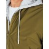 Khaki férfi bomber pulóver kapucnival