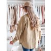 Sötétbézs színű női ingkabát KOSMOJACK (Méret ONE SIZE)