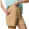 Bézs színű női sportnadrág Columbia Leslie Falls Short II