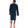 Férfi hosszú kockás fürdőköpeny kapucnival L&L Pedro