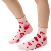 Világos rózsaszín lány szív mintás zokni Art.014