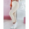 Krémszínű női leggings magas derékkal ACTIVIS