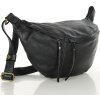 Marco Mazzini női fekete bőr övtáska (Méret ONE SIZE)