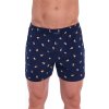 Sötétkék férfi boxer Cornette Classic Teddy Plus (Méret 3XL, Barva sötétkék)
