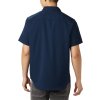 Sötétkék férfi rövid ujjú ing Columbia Utilizer II Solid Short Sleeve Shirt (Méret L)
