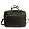SOLIER sötétbarna férfi bőr üzleti táska