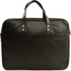 SOLIER sötétbarna férfi bőr üzleti táska