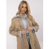 Bézs női ballonkabát női S ingbetéttel