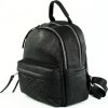 Női fekete bőr hátizsák Solier Lume