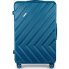 SOLIER sötétkék utazóbőrönd KYOTO XL méretben