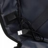 Peterson fekete sport hátizsák USB porttal