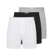 3 db-os férfi pamut alsónadrág szett Henderson Oracle (Méret L, Barva fehér/szürke/fekete)