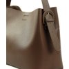Sötétbarna női bőr shopper táska ELLISE (Méret ONE SIZE)