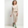 Bézs színű női könnyű pulóver - anya és lánya (Rozmiar S)