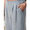 Világoskék női csíkos széles nadrág MODERES (Méret ONE SIZE)