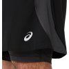 Fekete férfi sportnadrág ASICS Road 2N1 5IN Short