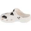 Fehér-fekete gyerekpapucs Crocs Classic Soccer Ball Clog Kids