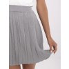 Szürke redőzött női miniszoknya (Méret ONE SIZE)