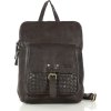 MARCO MAZZINI sötétbarna bőr hátizsák (Méret ONE SIZE)