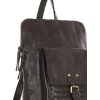MARCO MAZZINI sötétbarna bőr hátizsák (Méret ONE SIZE)