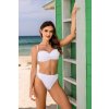 Fehér push-up bikini magas szabású bugyival Alice
