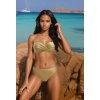Arany színű push-up bikini magas szabású bugyival Alice