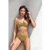 Arany színű push-up bikini magas szabású bugyival Alice