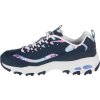 Sötétkék platform női tornacipő Skechers D'Lites-Blooming Fields