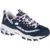 Sötétkék platform női tornacipő Skechers D'Lites-Blooming Fields