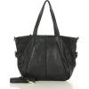MARCO MAZZINI fekete női bőr shopper táska (Méret ONE SIZE)