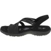 Fekete női Skechers Reggae Slim Simply Stretch szandál