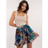 Sötétkék női miniszoknya nyomattal (Méret ONE SIZE)