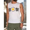 Fehér férfi trikó nyomattal