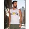 Fehér férfi trikó nyomattal