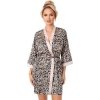 Rövid női fürdőköpenyköntös Donna Sheila állatmintával
