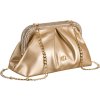 Rovicky arany színű női clutch táska láncon