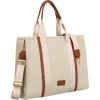 Peterson bézs-barna női shopper táska állítható pánttal