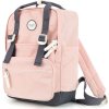 Himawari rózsaszín-szürke női városi hátizsák cipzárral