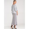 Női szürke oversize bő ujjú pulóver