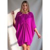 Fukszia női bő aszimmetrikus ruha