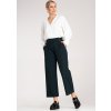 Sötétkék női elegáns egyenes szárú nadrág