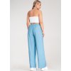 Világoskék női viszkóz bohém nadrág rugalmas derékkal