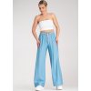 Világoskék női viszkóz bohém nadrág rugalmas derékkal