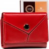 Peterson piros női kis bőr pénztárca Y158