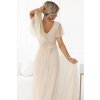 Bézs hosszú ruha NASTIA