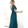 Sötétzöld hosszú ruha NASTIA