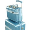 Kék kis utazóbőrönd Solier Nokiro